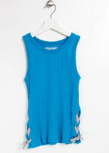 Load image into Gallery viewer, rib tee with side ties-girls
