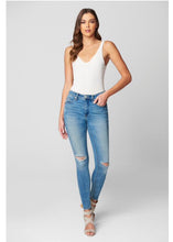 Load image into Gallery viewer, midrise skinny distressed jean - 8151
