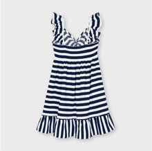 Load image into Gallery viewer, girls striped jersey flounce dress
