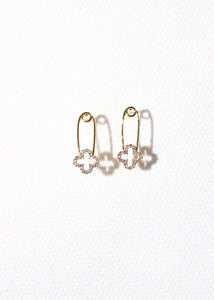 clover pin earring
