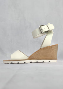 wood heel sandal