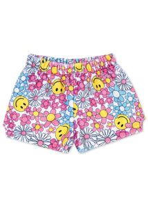 girls plush shorts - daisy smiles