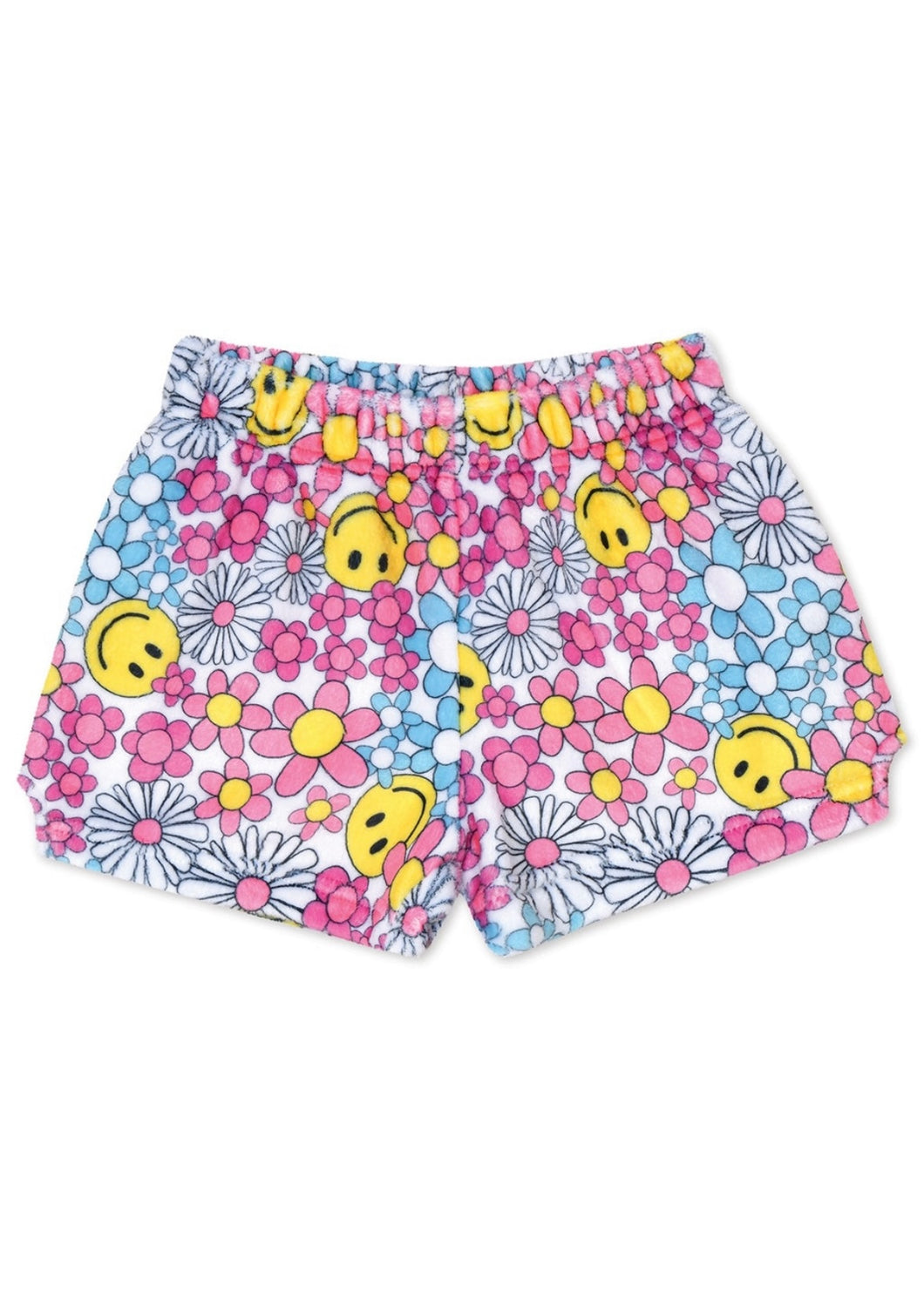 girls plush shorts - daisy smiles