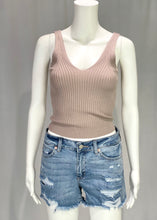 Load image into Gallery viewer, knit crop rib tank
