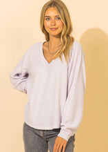 Load image into Gallery viewer, v neck fuzzy basic top
