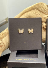 Load image into Gallery viewer, pave butterfly stud

