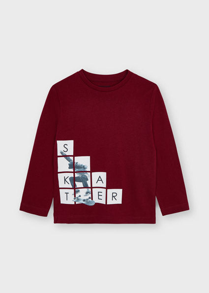 boys long sleeve skater tee
