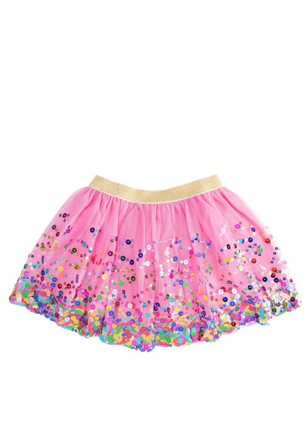 girls raspberry confetti tutu