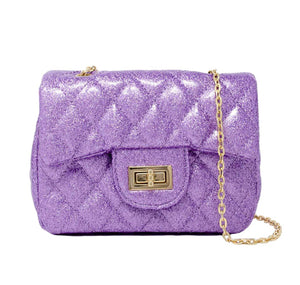 gilrs quilted sparkle bag