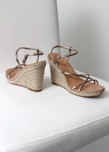 Load image into Gallery viewer, strappy espadrille wedge sandal
