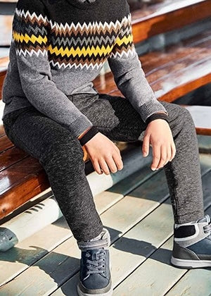 boys heathered fleece pant