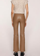 Load image into Gallery viewer, faux leather crop flare pant
