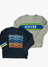 Load image into Gallery viewer, boys cozy baseball pull over top
