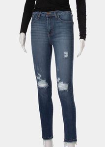 hirise knee distressed skinny