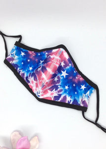 adjustable mask- 8+ star tie dye