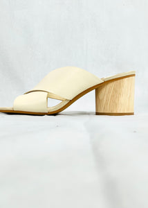 block heel xstrap slide sandal