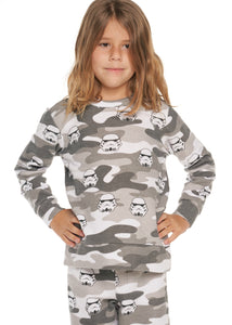 kids knit star wars top- storm trooper