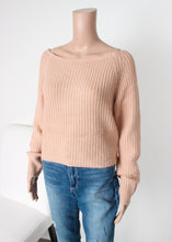 Load image into Gallery viewer, cropped off the shoulder sweater
