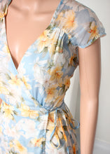 Load image into Gallery viewer, floral maxi wrap dress
