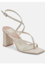 Load image into Gallery viewer, cross ankle strap embossed heel
