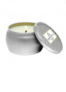 mini tin candle silver birch