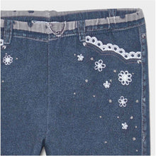 Load image into Gallery viewer, girls faux denim legging
