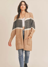 Load image into Gallery viewer, womens colorblock cardigan
