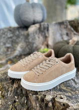 Load image into Gallery viewer, taupe suede laceup sneaker

