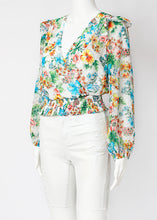 Load image into Gallery viewer, long sleeve floral blouse
