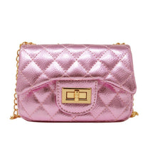 Load image into Gallery viewer, girls quilted metallic bag
