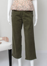 Load image into Gallery viewer, olive crop button pant
