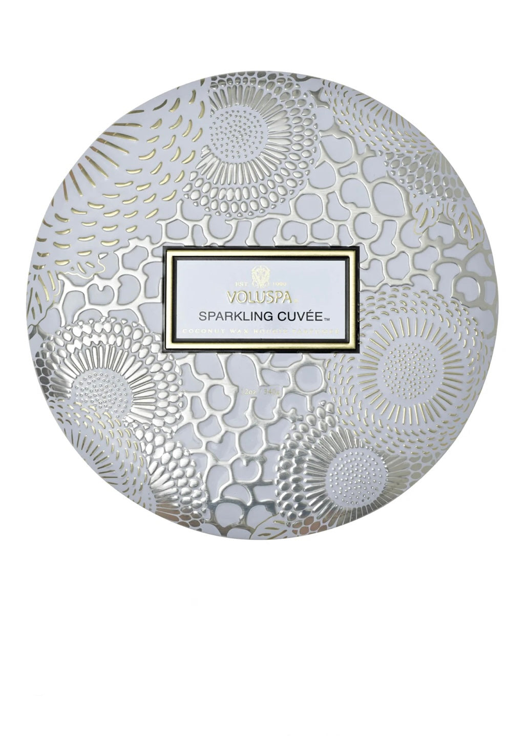 3 wick tin candle sparkling cuvee