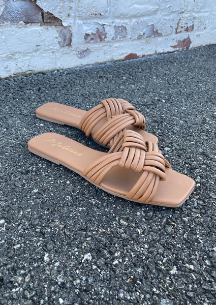 knot square toe sandal