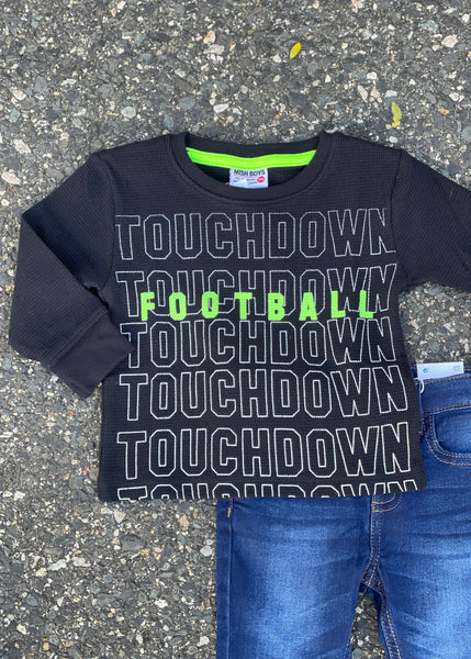 boys thermal tee - touchdown