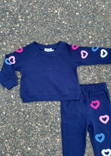 Load image into Gallery viewer, baby 2 piece jogger set - hearts
