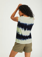 Load image into Gallery viewer, lime tie dye pocket tank top
