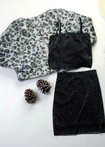 girls ombre leopard jacket
