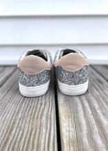 Load image into Gallery viewer, silver glitter low top sneaker
