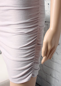 ruched jersey dress