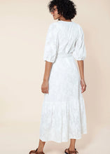 Load image into Gallery viewer, half sleeve eyelet maxi dress

