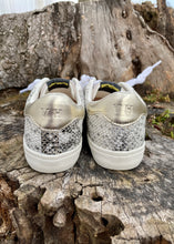 Load image into Gallery viewer, gold embossed star sneaker
