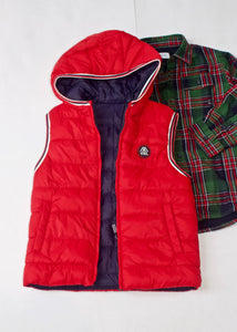 boys quilted reversible vest