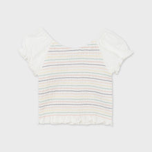 Load image into Gallery viewer, girls short sleeve smocked top
