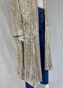 sequin lined duster