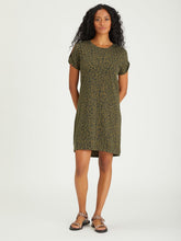 Load image into Gallery viewer, leopard short sleeve tshirt dress

