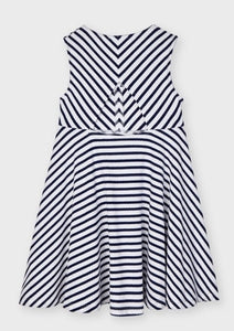 girls lurex stripe tank dress
