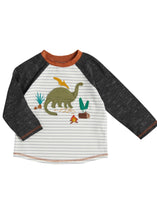 Load image into Gallery viewer, boys bear &amp; dino applique tee
