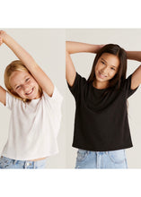 Load image into Gallery viewer, girls short puff sleeve tee
