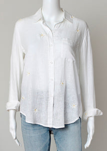 embroidered daisy shirt