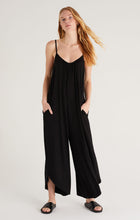 Load image into Gallery viewer, jersey flare leg strap jumpsuit
